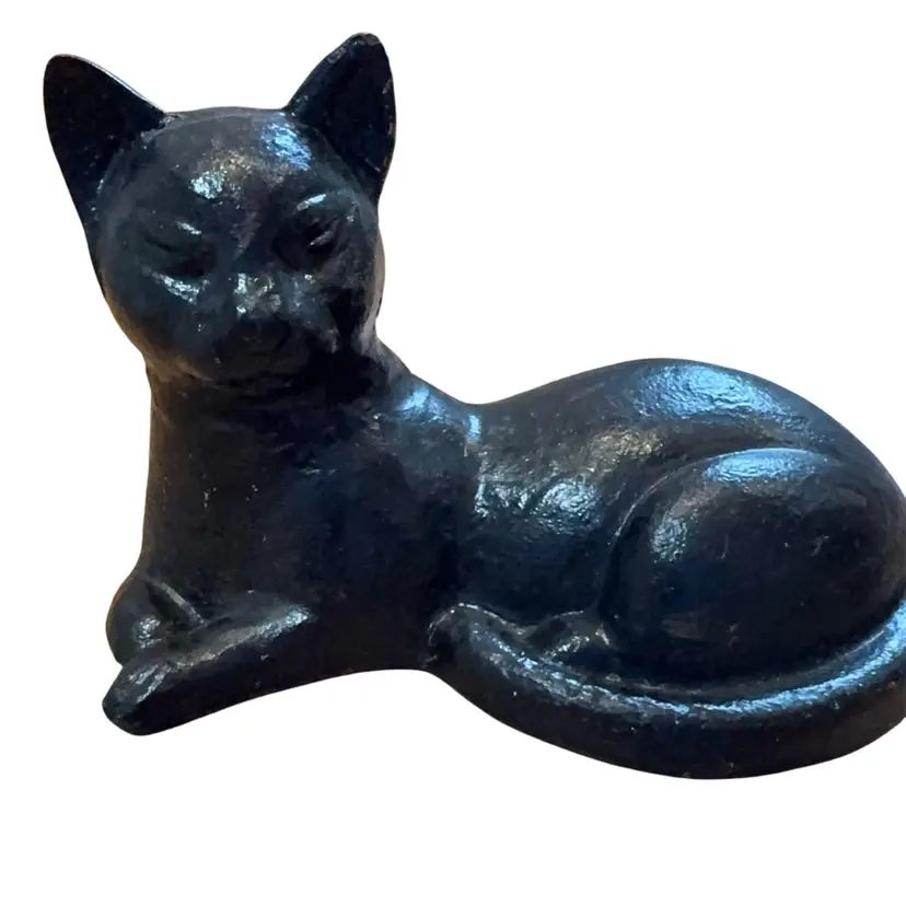Vintage Cast-Iron, Black Cat Doorstop