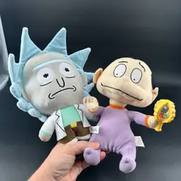 Rugrats & Rick And Morty Plush Lot