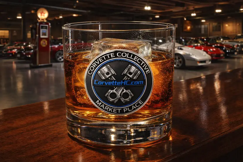 Classic Red Stingray Bourbon Tumbler | Funny Car Lover Gift
