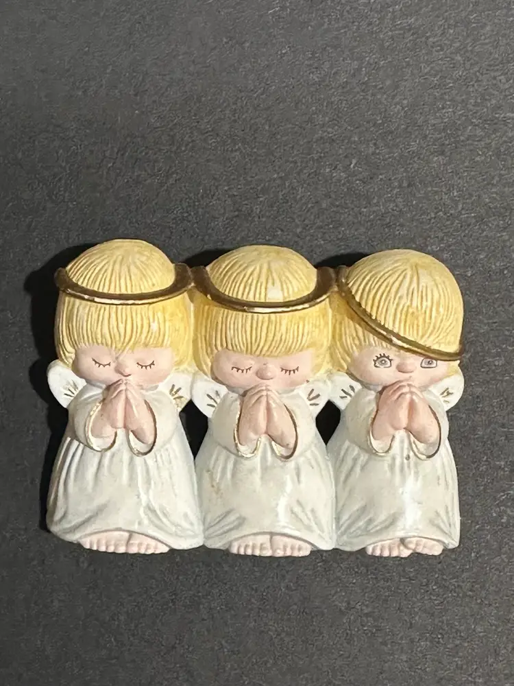 Hallmark 3 Praying Angel's Brooch