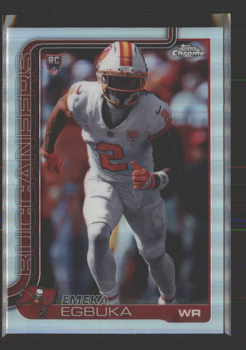 Emeka Egbuka 2025 Topps Chrome Refractor #312 - (142) - Tampa Bay Buccaneers