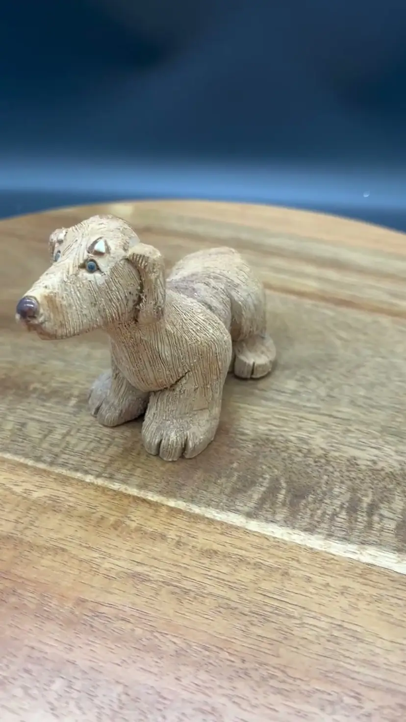 Vintage Rinconada Ceramic Dog Figurine - Dachshund - Uruguay