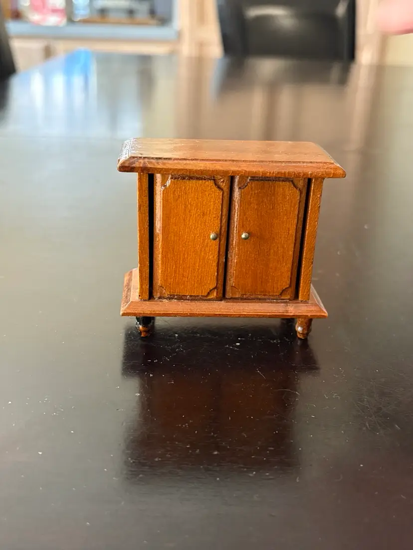 Brown Wood Small Cabinet