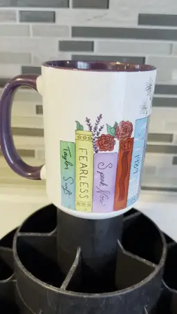 Taylor Albums Mug - Hand-Drawn Fan Design (15oz)