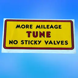 Vintage Kwik-Way Tune Up Decal Advertisement Decalcomania Sticker Transfer 1950s