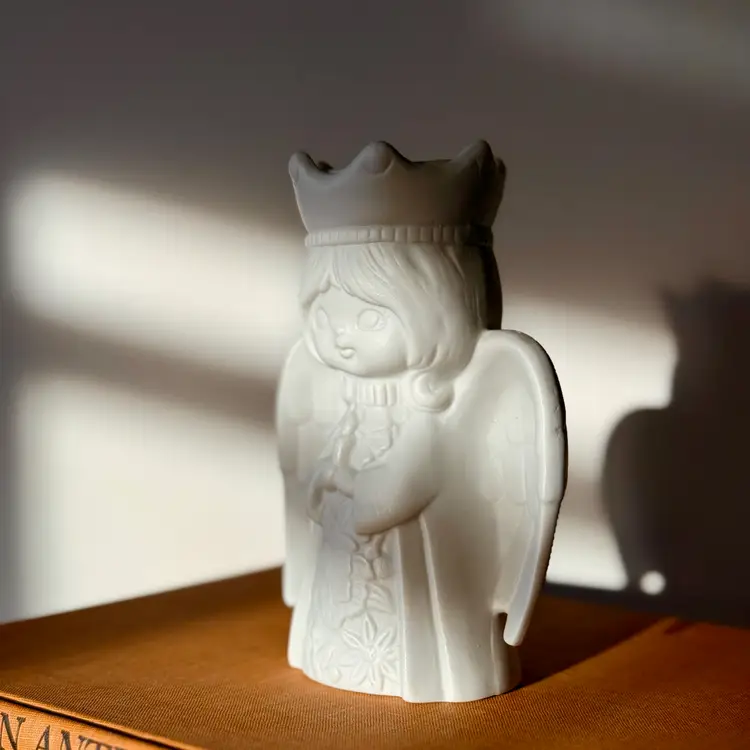 1982 WA Bisque Angel Candle Holder – Made in Taiwan