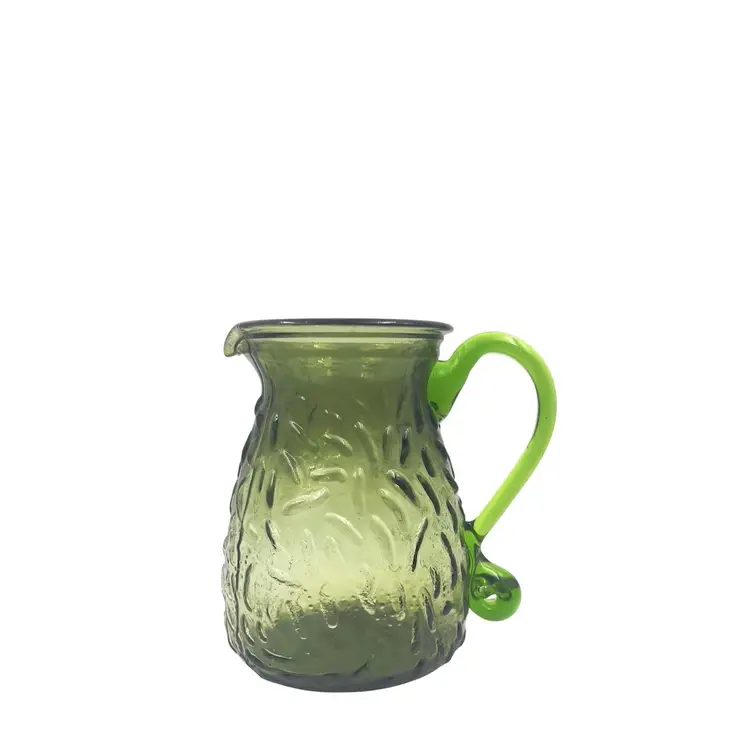 VINTAGE GLASS CREAMER PITCHER