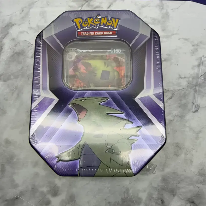 Tyranitar Triple Whammy Collectors Tin -Incudes 3 Booster Packs