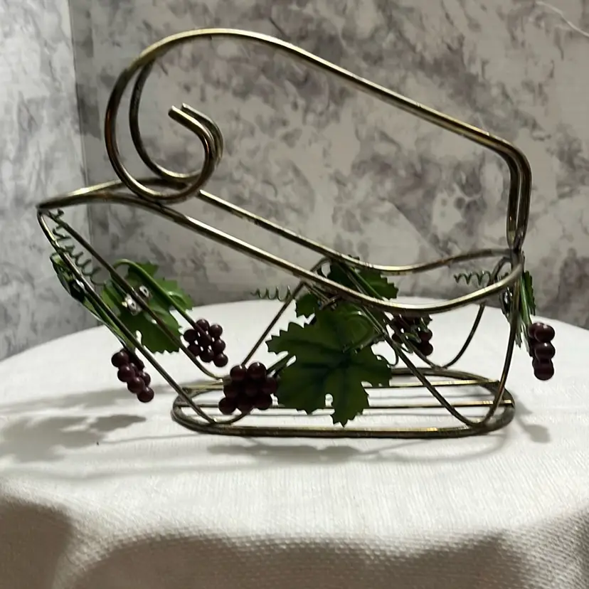 Metal Wine Bottle Caddy