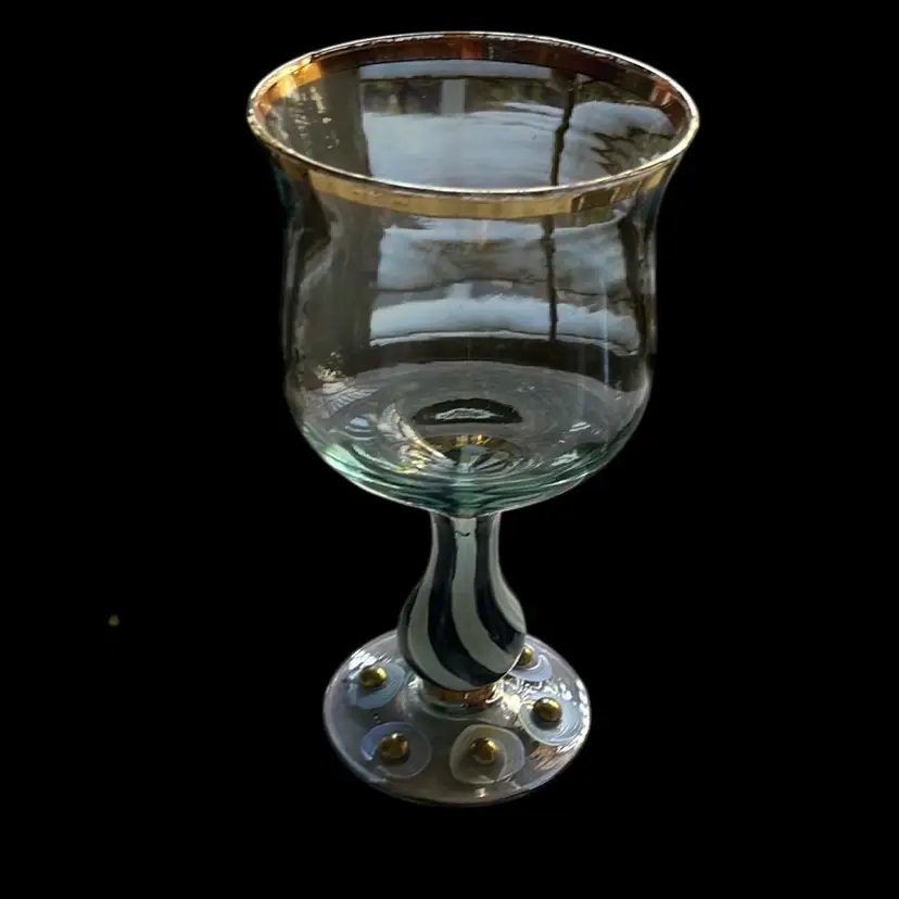Mackenzie Childs Wineglass