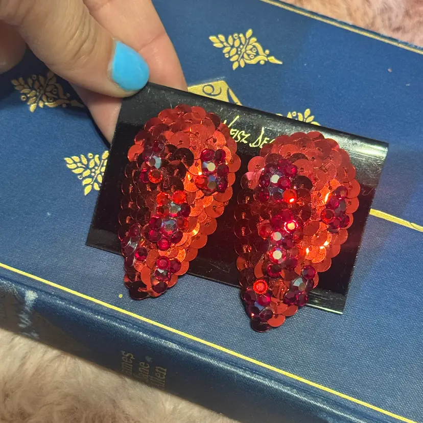 Vintage H Weisz Clip On Earrings