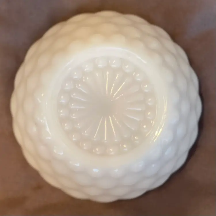 Anchor Hocking Milk Glass Bubble Bowl