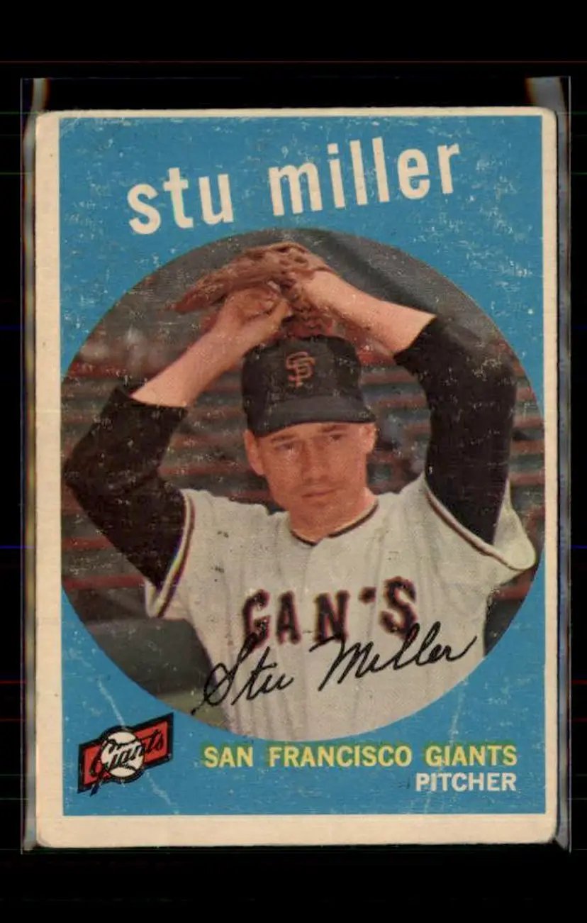 1959 Topps #183 Stu Miller - (pk4) - San Francisco Giants
