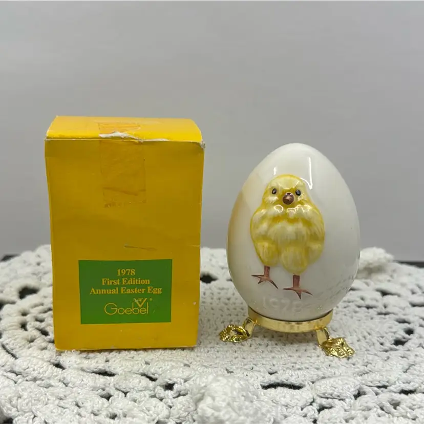 1978 First Edition Annual Easter Egg, Goebel, In Box