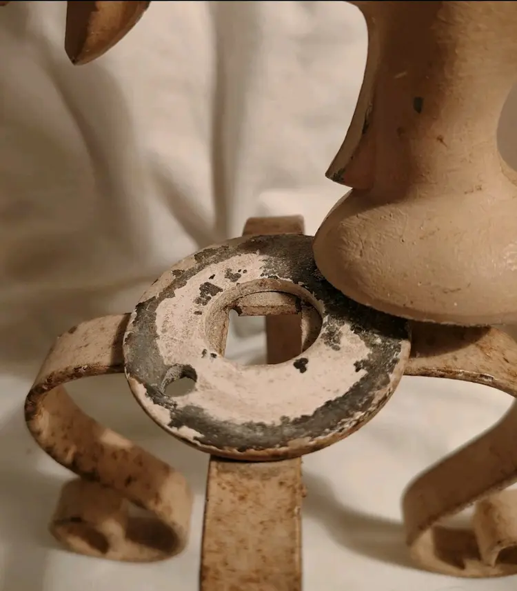 Antique cast iron Rooster Electric lamp