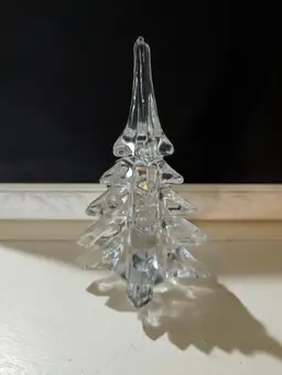 Clear Glass Christmas Tree Decor