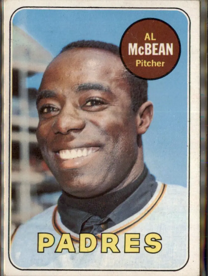 1969 Topps #14 Al McBean - (pk3) - San Diego Padres
