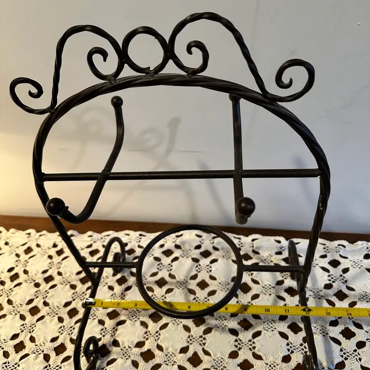 Scrolled Metal Buffet Server With CupHolder. Great for parties!