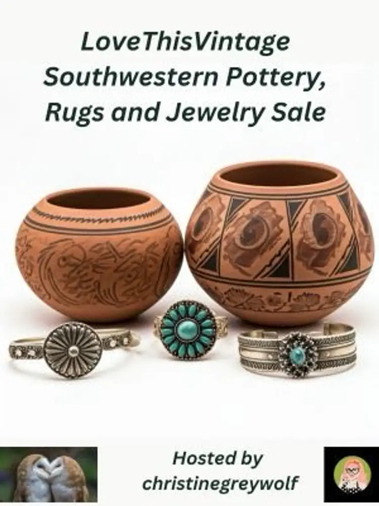 Southwestern Pottery, Rugs And Jewelry