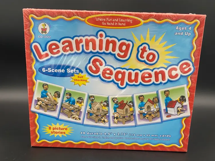 Learning to Sequence Kid's Learning Game - Sealed - 2004 Carson-Dellosa
