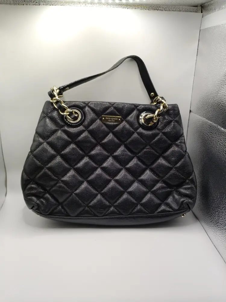 Kate Spade Black Quilted Leather Shoulder Bag