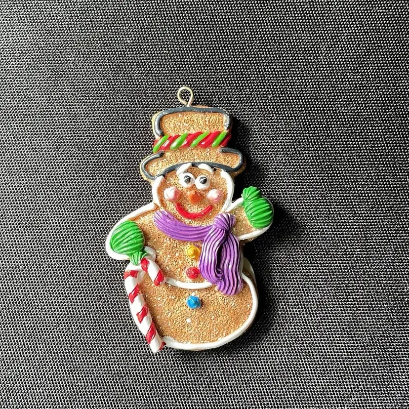 Carlton Card Heirloom Collection Gingerbread Snowman Christmas Ornament
