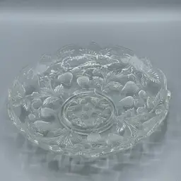 Antique Cambridge Near Cut Inverted Strawberry Low Bowl Large EAPG