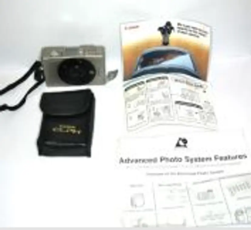 Vintage Camera Canon Elph 1996 With Case Box Manual Camera Collectors For Parts