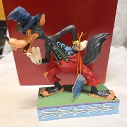 Jim Shore Disney Traditions I'll Huff and I'll Puff 6005973 Big Bad Wolf Enesco