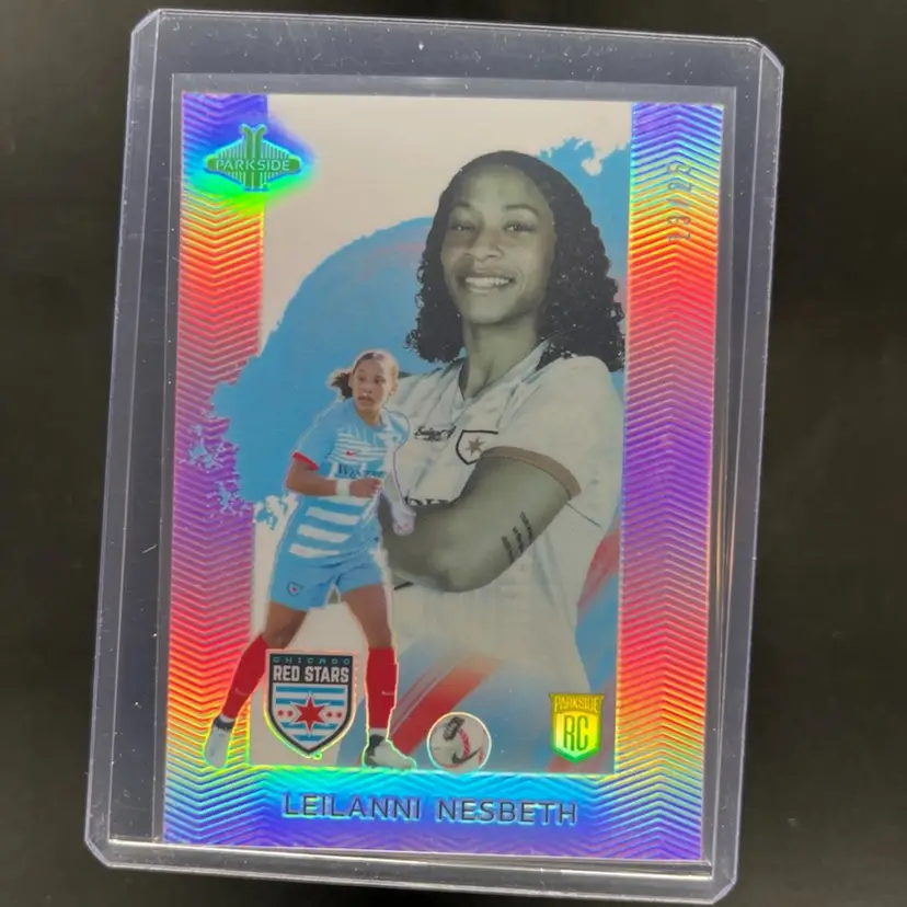 Leilanni Nesbeth 2024 Parkside Pacific NWSL Pink 13/25 Soccer Card