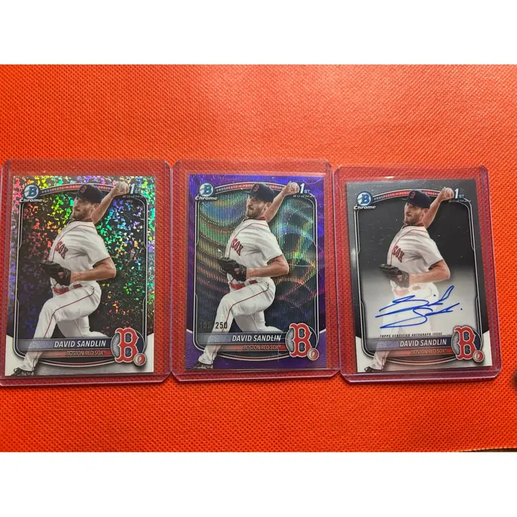David Sandlin - Player Lot (auto, #) Boston Red Sox