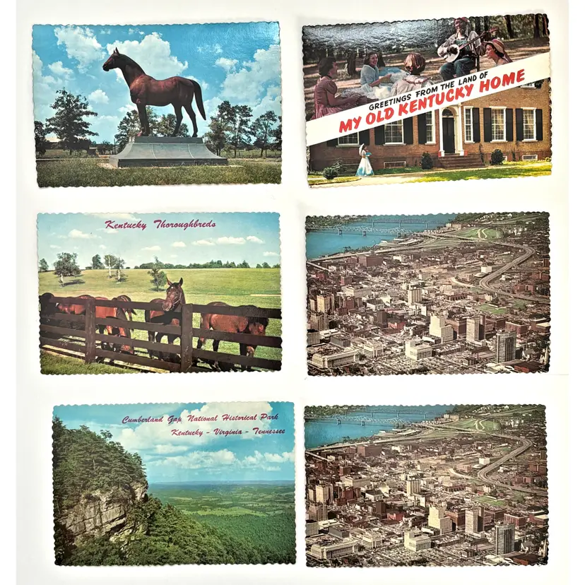 Kentucky Horse Park Skyline Postcards Lot 6 Unused Retro Vacation Vintage 1970s