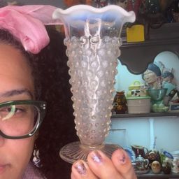 Anchor Hocking Moonstone Vase