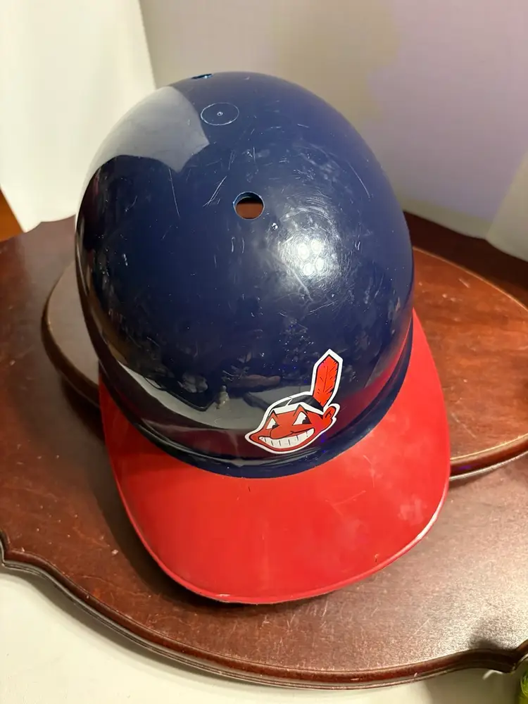 1969 Chief Wahoo Plastic Batting Helmet Cleveland Indians