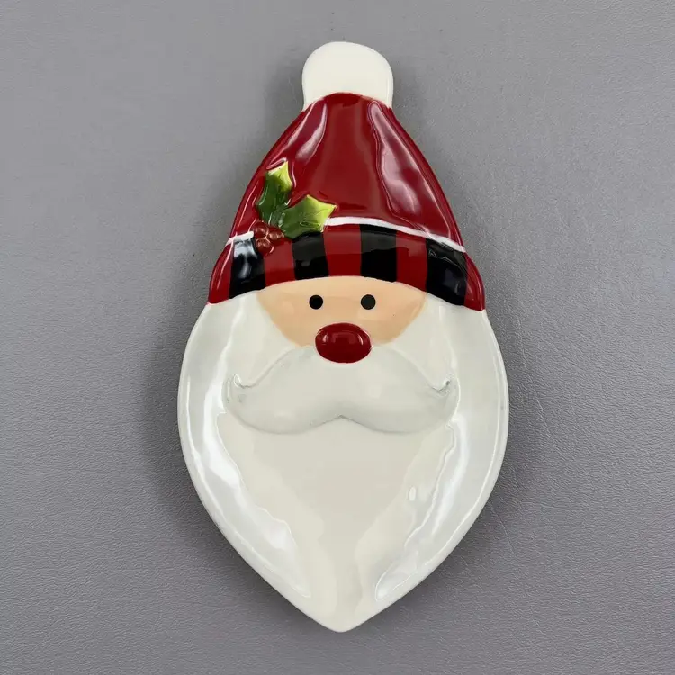 Fitz And Floyd Santa Santa! Dish Tray Christmas Decor