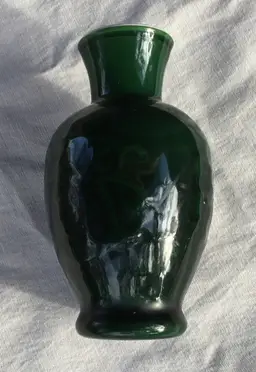 Vintage Jade Green Avon Spring Bouquet Fragranced Vase