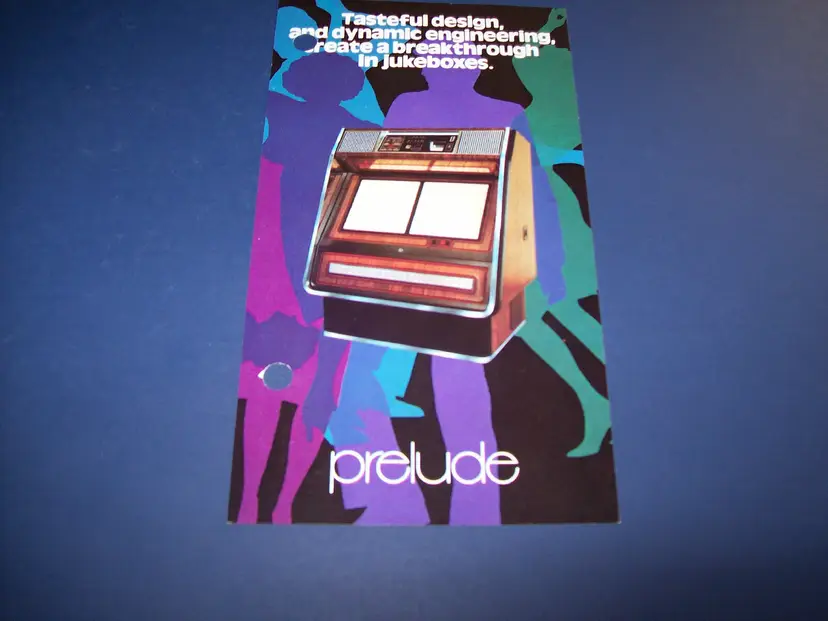 PRELUDE R-84 ROWE 1980 ORIG JUKEBOX PHONOGRAPH MINI PROMO SALES FLYER  