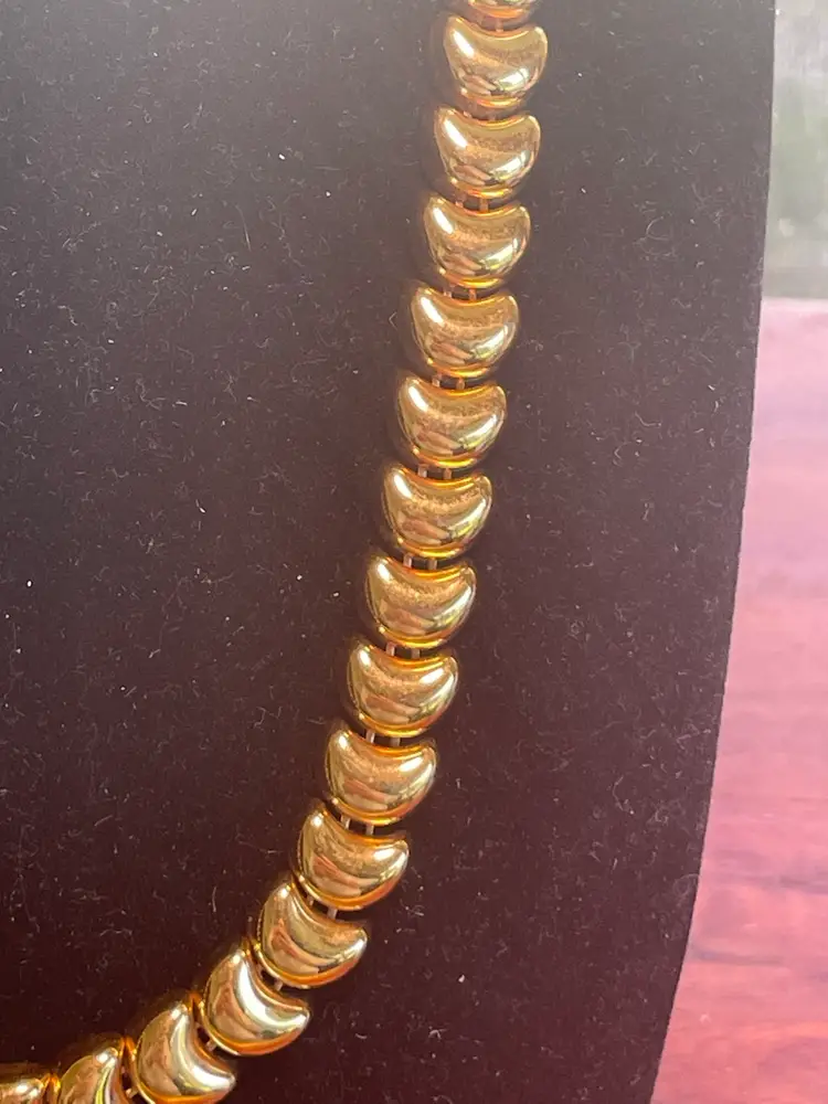 Vintage Napier Gold Toned Link Necklace