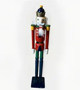 Christmas Classic Wooden Nutcracker Soldier Figurine 15 Inch Hand Painted Holiday Decor Toy