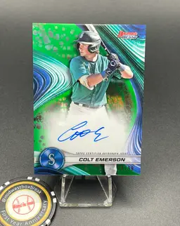 Colt Emerson Green Refractor Auto /99 - '24 Bowman's Best - Seattle Mariners