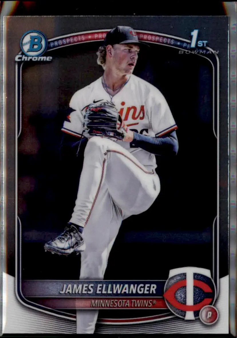 2025 Bowman Draft #BDC-164 James Ellwanger Chrome - (138) - Minnesota Twins
