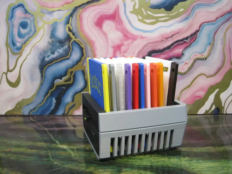 3.5 Gamers Coasters Floppy Disks And Disk Drive 3D Printed