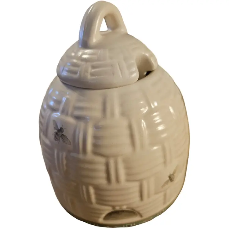 Pfaltzgraff Naturewood Ceramic Beehive Honey Pot