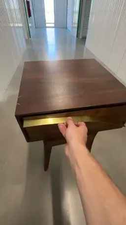 Etoiles Du Soir - Handmade Walnut and Brass Nightstand Set