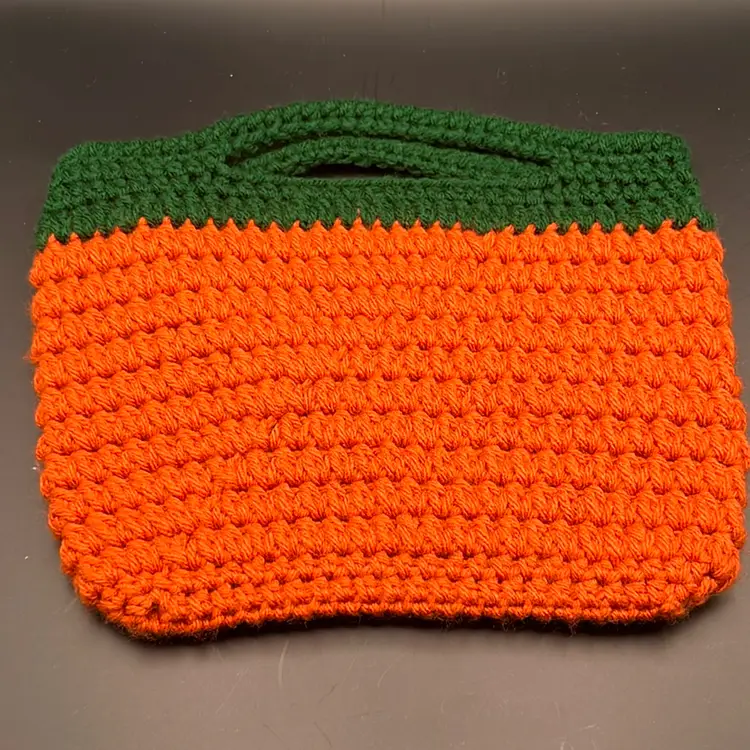Handmade Crochet Pumpkin Purse