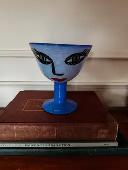 Kosta Boda Open Minds Blue Compote