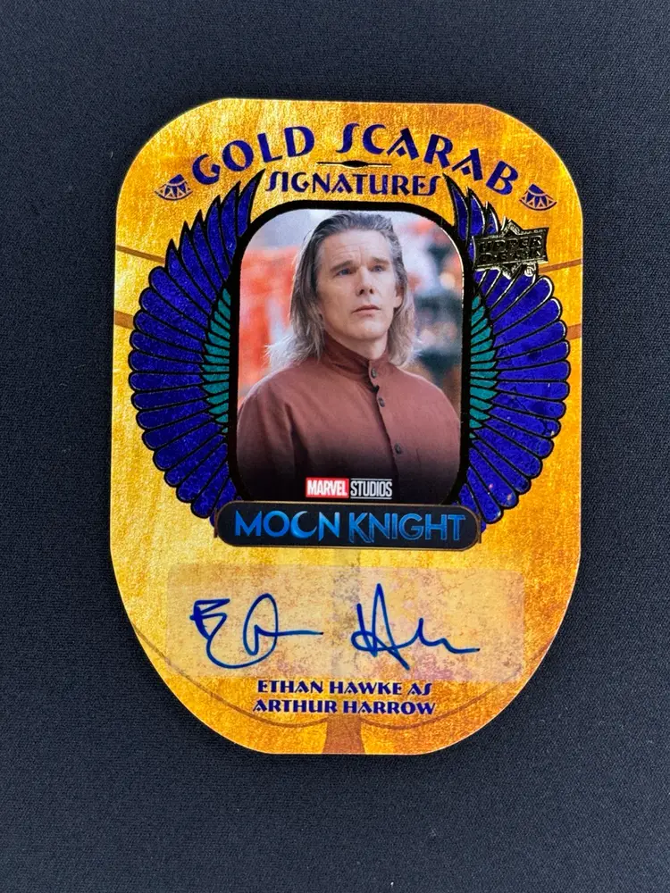2023 Upper Deck Moon Knight Gold Scarab Signatures Ethan Hawke Auto PLEASE READ
