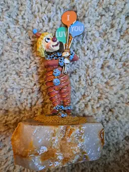 Ron lee Clown Figurine signed 1987 I Luv You