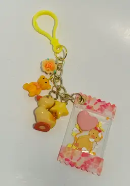 Handmade Little Yellow Duck Bag Charm/ Keychain