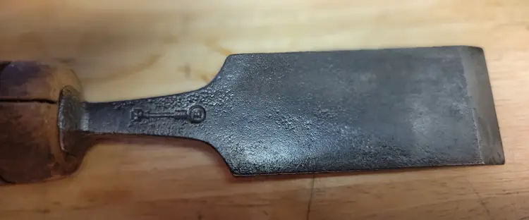 Vintage W. Butcher Cast Steel 1-1/2"Bench Paring Chisel, Original Handle, Sheffield
